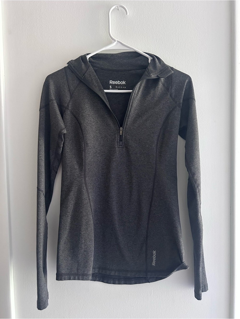 Reebok Women's Dark Gray Quarter-Zip